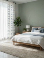 Premium Hand block Printed Blue Pottery Curtains