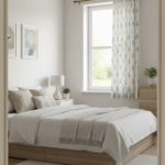 Premium Hand block Printed Buta Blue All Over Curtains