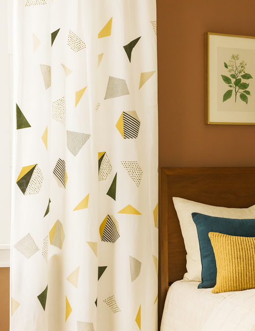 Premium Hand block Printed Play Blocks Curtains