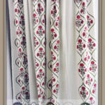 Premium Hand block Printed Red Poppy OG Curtains