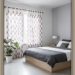 Premium Hand block Printed Red Poppy All Over(S) Curtains