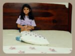 Premium Hand block Printed Red Floral AO- Bed Runner  with 2 Cushion Covers - Image 2