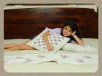 Premium Hand block Printed Red Floral AO- Bed Runner  with 2 Cushion Covers