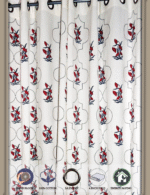 Premium Hand block Printed Red Floral MG Curtains - Image 4
