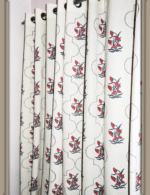 Premium Hand block Printed Red Floral MG Curtains - Image 3