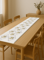 100% Cotton Canvas Table Runner  – Yellow Flower - Image 2