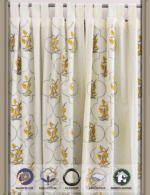 Premium Hand block Printed Yellow Floral MG Curtains - Image 2