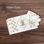 100% Cotton Napkins – Yellow SF MG Multipurpose Uses - Dining Table Napkins, Kitchen Napkins, Work Lunch Napkins Reusable - Set of 6 pcs.