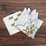 100% Cotton Napkins – Yellow SF MG Multipurpose Uses - Dining Table Napkins, Kitchen Napkins, Work Lunch Napkins Reusable - Set of 6 pcs. - Image 2