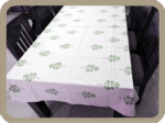 Hand Block Printed Table Cover – Jaipur Collection – Buta Green