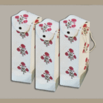 Dining Table Bottle Cover – Poppy Red all over 100% Cotton  Cloth