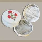 Dining Table Bread Box – Poppy Red all over 100% Cotton ,Cotton Cloth with thermal insulation