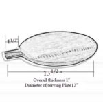 Wooden Serving Plate / Pizza Pan (10 Inch) - Image 3