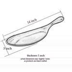 Wooden Serving Platter (14”x3”X1”) - Image 2