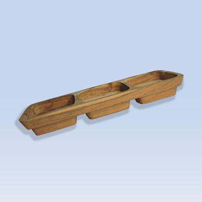 Triple Grove Large Service Tray (16”X5”)