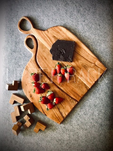 Wooden Service Platter (12”X10” & 17”x6”)
