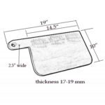 Wodden Chopping Board - with side handle  (19”X10”) - Image 4