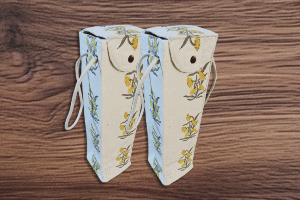 Dining Table Bottle Cover – Sun Flower all over 100% Cotton Cloth