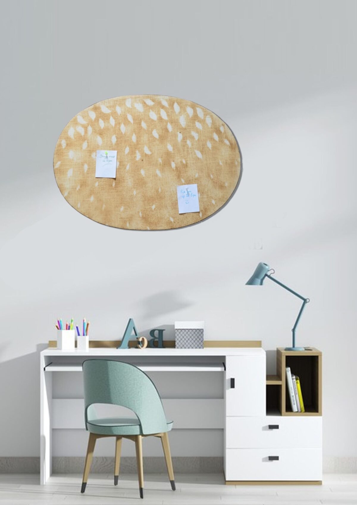 Oval Decorative Pin Board Multi Purpose - Image 1