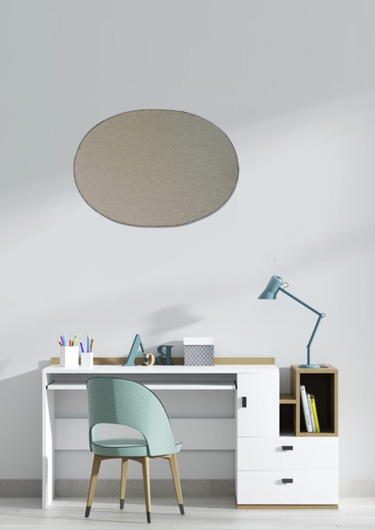 Oval Decorative Pin Board Multi Purpose - Image 2