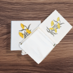 Hand Crafted Dining Table Tissue Box – Sun Flower 100% Cotton , Cotton Cloth