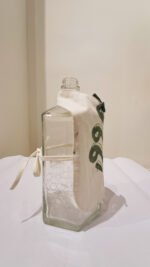 Wine Bottle Cover , fabric cover Buta green - Image 2
