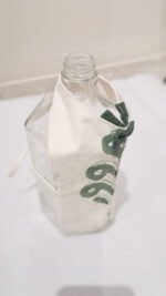 Wine Bottle Cover , fabric cover Buta green - Image 3