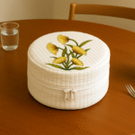 Dining Table Bread Box – Sun Flower all over 100% Cotton ,Cotton Cloth with thermal insulation