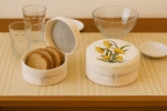 Dining Table Bread Box – Sun Flower all over 100% Cotton ,Cotton Cloth with thermal insulation - Image 2