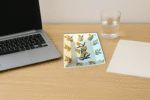 Dining Table Service Tray Set of 2 pcs. –Sun Flower all over - 100% Cotton Cloth - Image 2