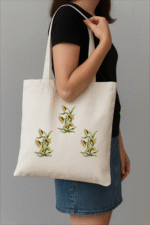 Tote Bag Yellow Floral- 100% Cotton Cloth - Image 2