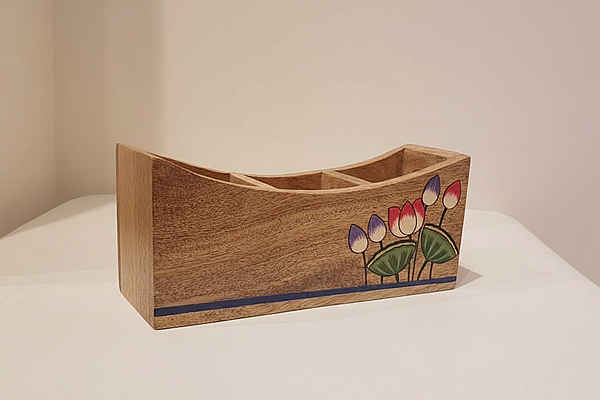 Hand Painted Floral Cutlery Stand