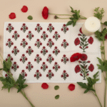 100% Cotton Canvas Table Placemat  – Poppy Red AO