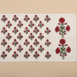 100% Cotton Canvas Table Placemat  – Poppy Red MG