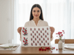 100% Cotton Canvas Table Placemat  – Red Floral AO