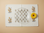 100% Cotton Canvas Table Placemat  – Yellow Floral AO