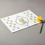 100% Cotton Canvas Table Placemat  – Yellow Floral OG