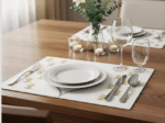 100% Cotton Canvas Table Placemat  – Yellow Floral OG - Image 2